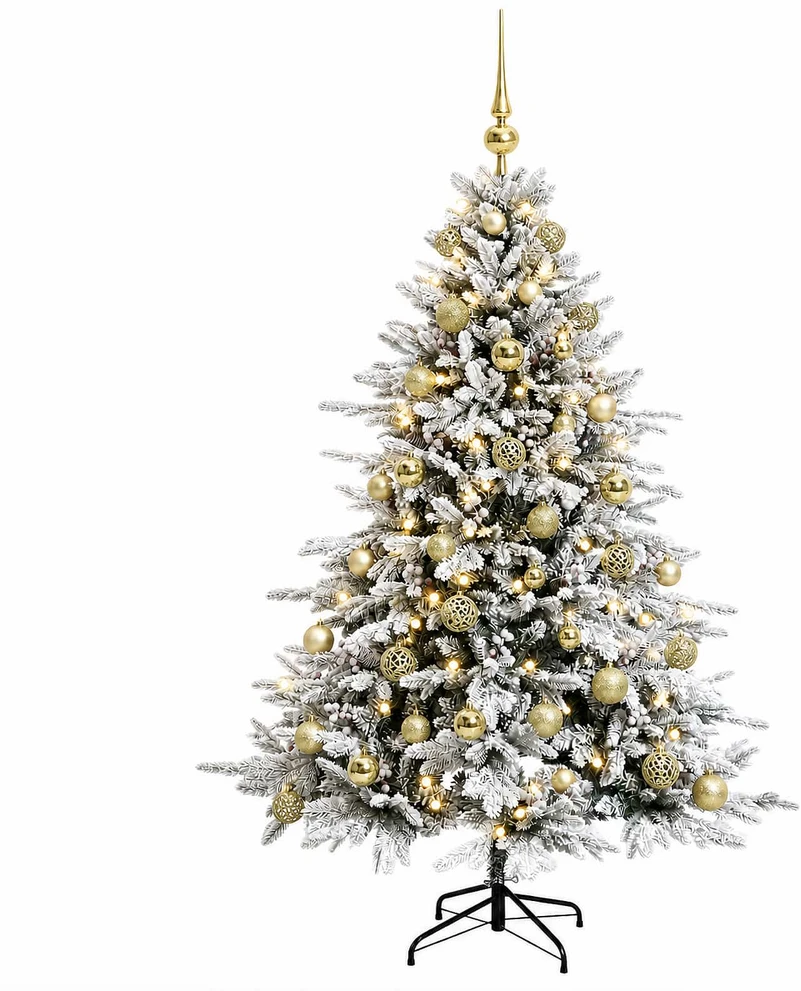 Dirbtinė kalėdinė eglutė su rutuliuku 150 cm 150 LED