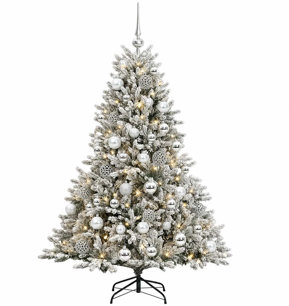 Dirbtinė kalėdinė eglutė su rutuliuku 150 cm 150 LED