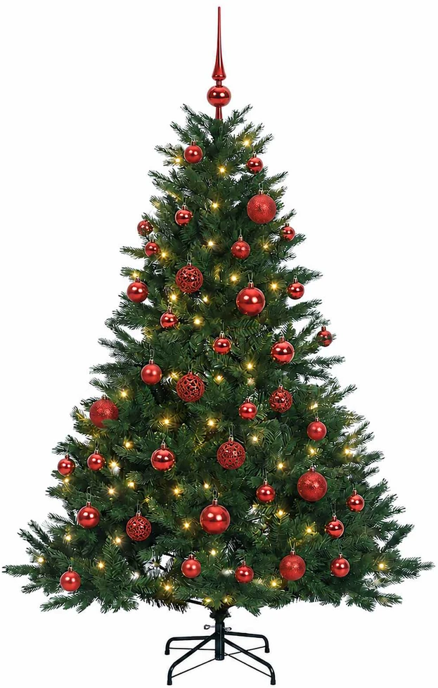 Dirbtinė kalėdinė eglutė su rutuliuku 150 cm 150 LED