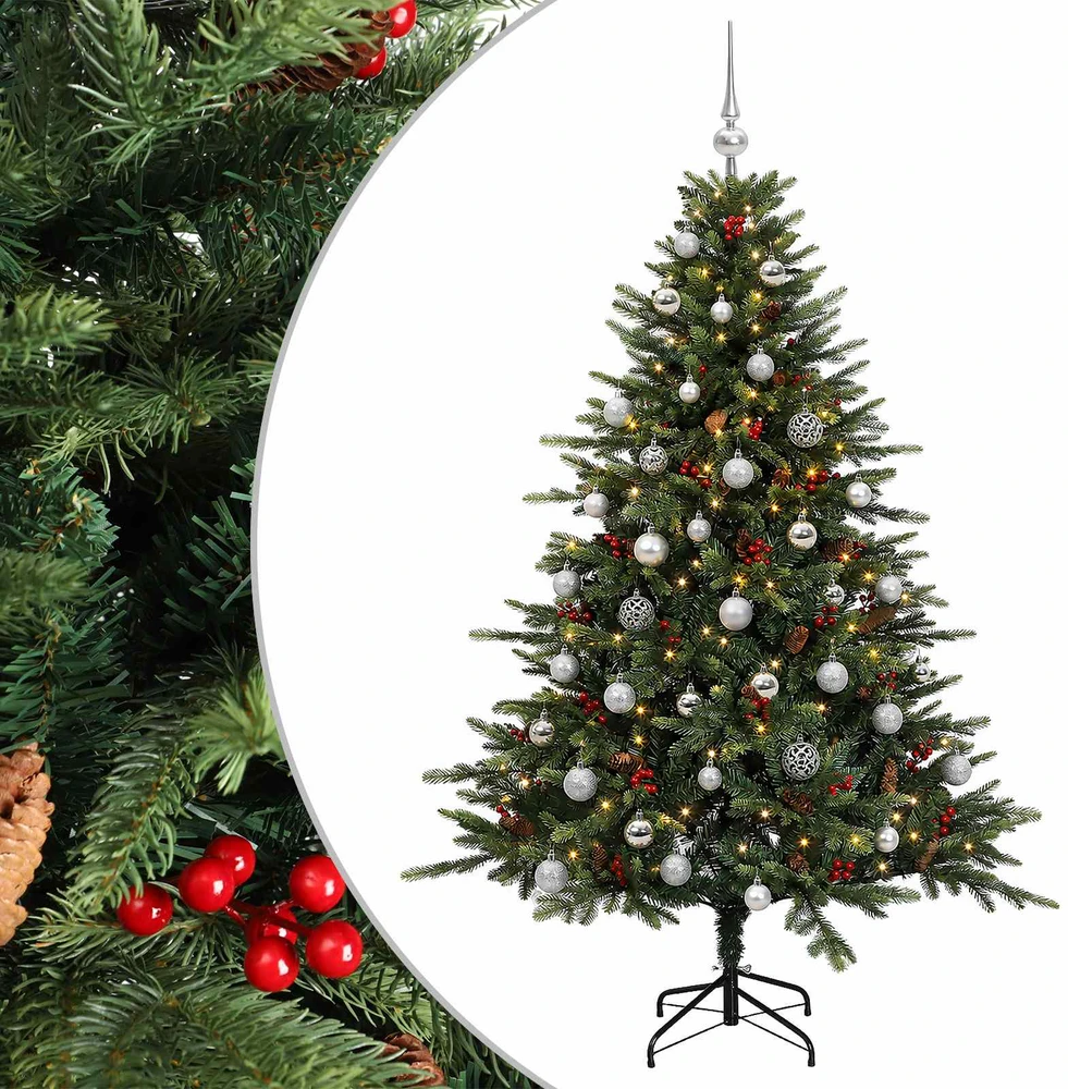 Dirbtinė kalėdinė eglutė su rutuliuku 150 cm 150 LED
