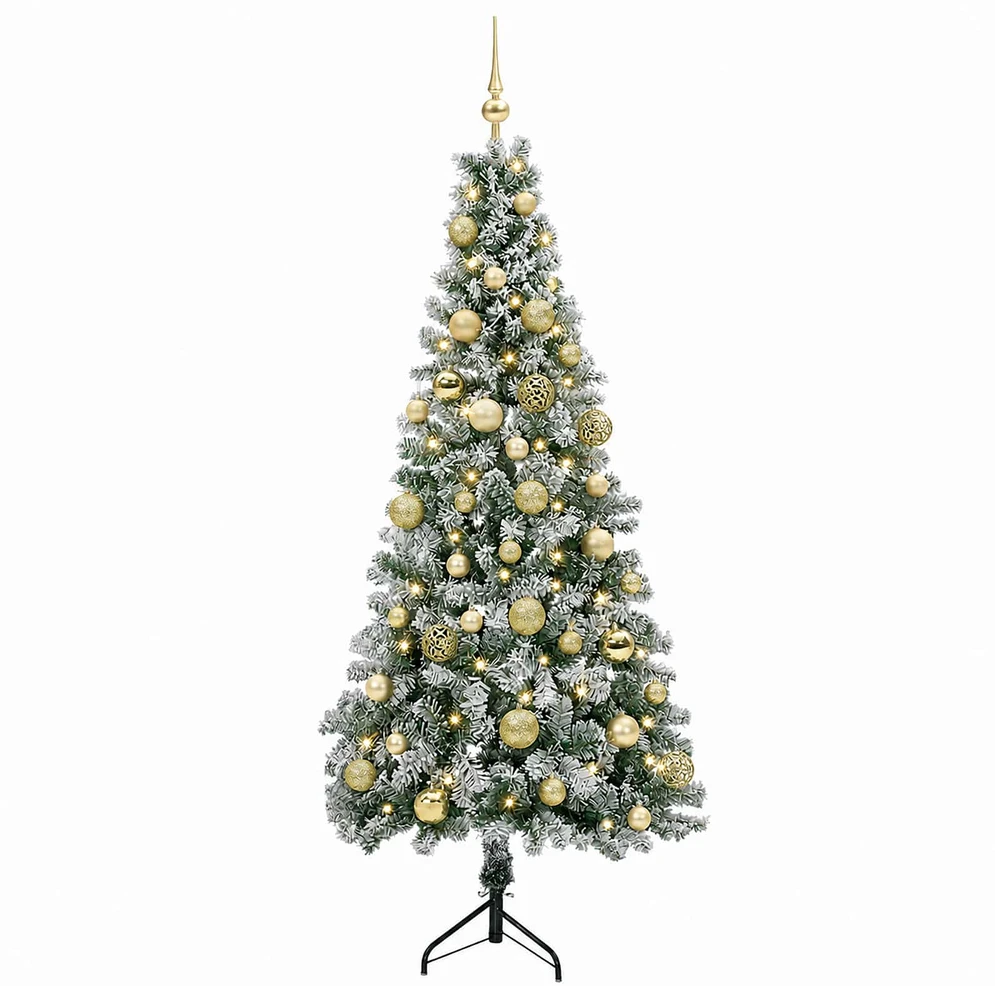 Dirbtinė kalėdinė eglutė su rutuliuku 150 cm 150 LED