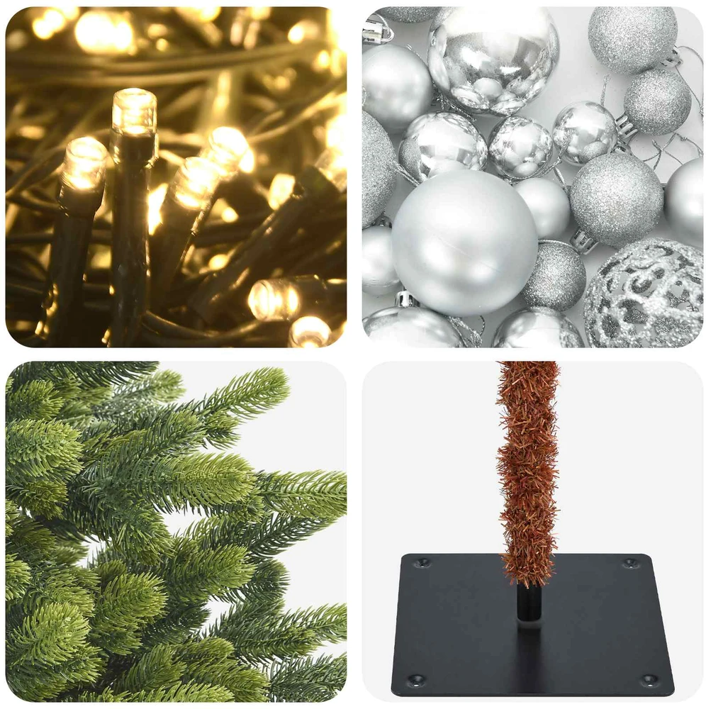 Dirbtinė kalėdinė eglutė su rutuliuku 150 cm 150 LED