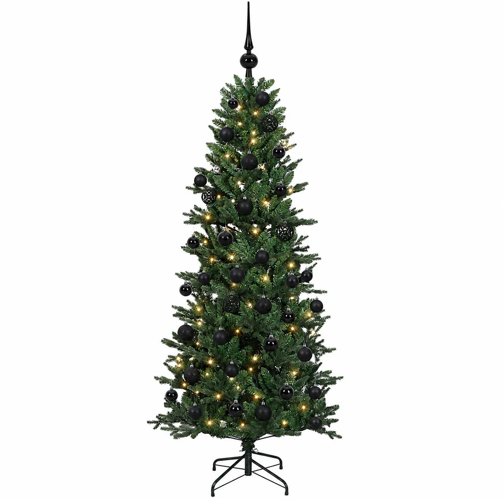 Dirbtinė kalėdinė eglutė su rutuliuku 150 cm 150 LED