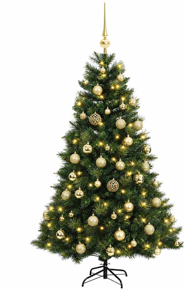 Dirbtinė kalėdinė eglutė su rutuliuku 150 cm 150 LED