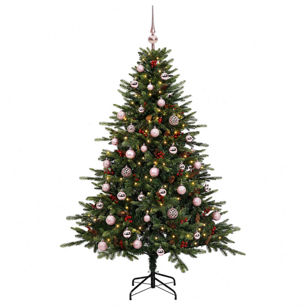 Dirbtinė kalėdinė eglutė su rutuliuku 150 cm 150 LED