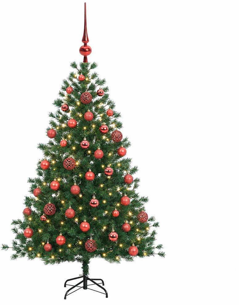 Dirbtinė kalėdinė eglutė su rutuliuku 150 cm 150 LED