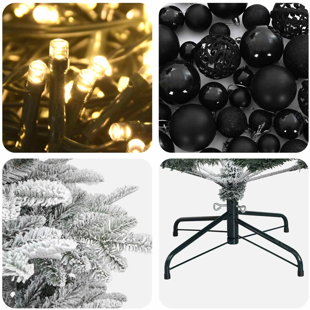 Dirbtinė kalėdinė eglutė su rutuliuku 150 cm 150 LED