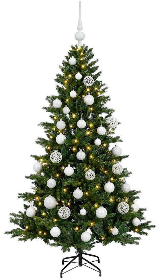 Dirbtinė kalėdinė eglutė su rutuliuku 150 cm 150 LED
