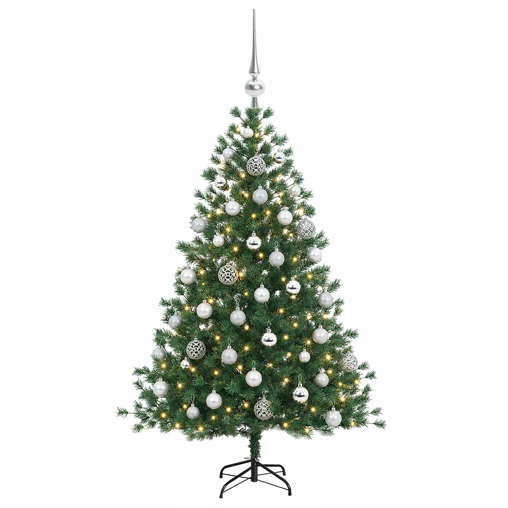 Dirbtinė kalėdinė eglutė su rutuliuku 150 cm 150 LED