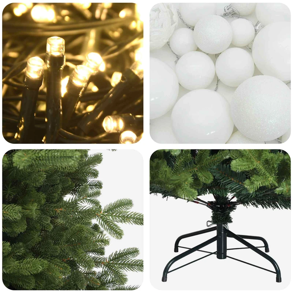 Dirbtinė kalėdinė eglutė su rutuliuku 150 cm 150 LED