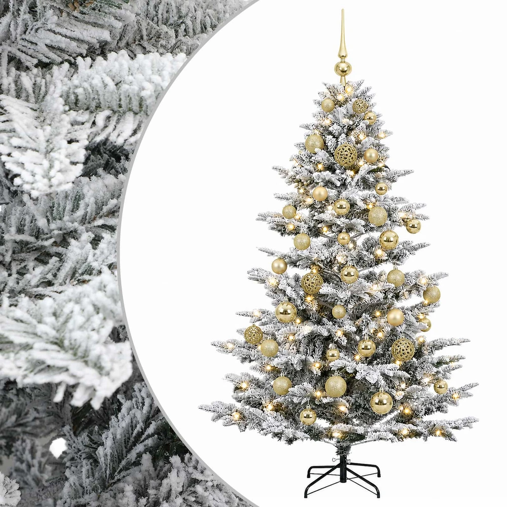 Dirbtinė kalėdinė eglutė su rutuliuku 150 cm 150 LED