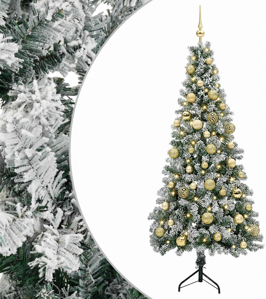Dirbtinė kalėdinė eglutė su rutuliuku 150 cm 150 LED