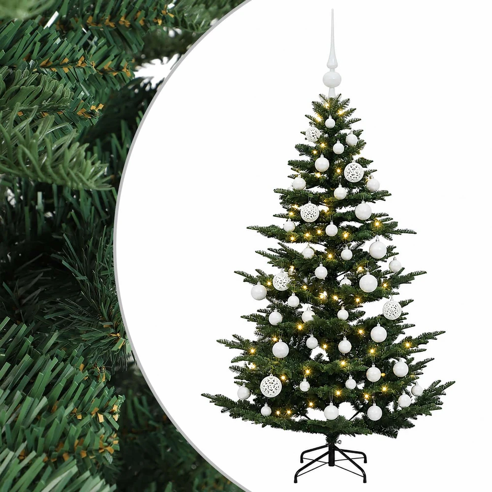 Dirbtinė kalėdinė eglutė su rutuliuku 150 cm 150 LED