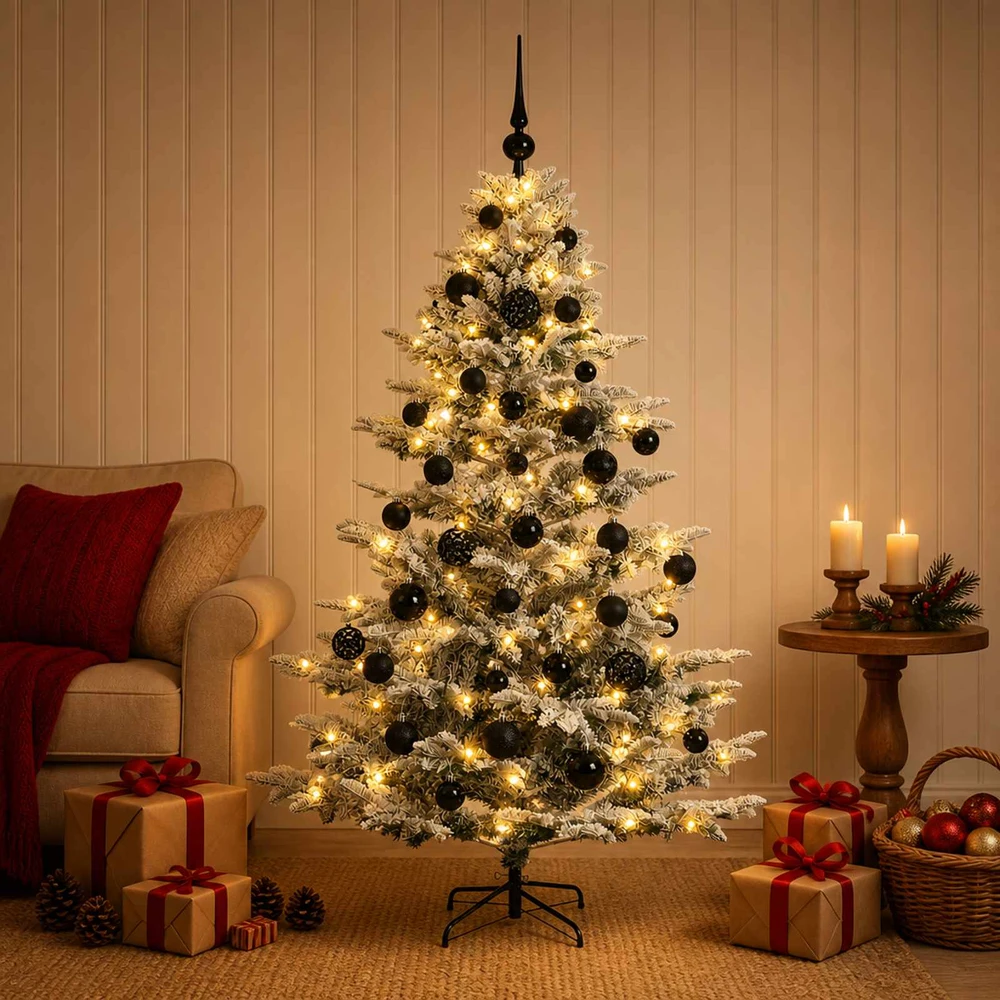 Dirbtinė kalėdinė eglutė su rutuliuku 150 cm 150 LED