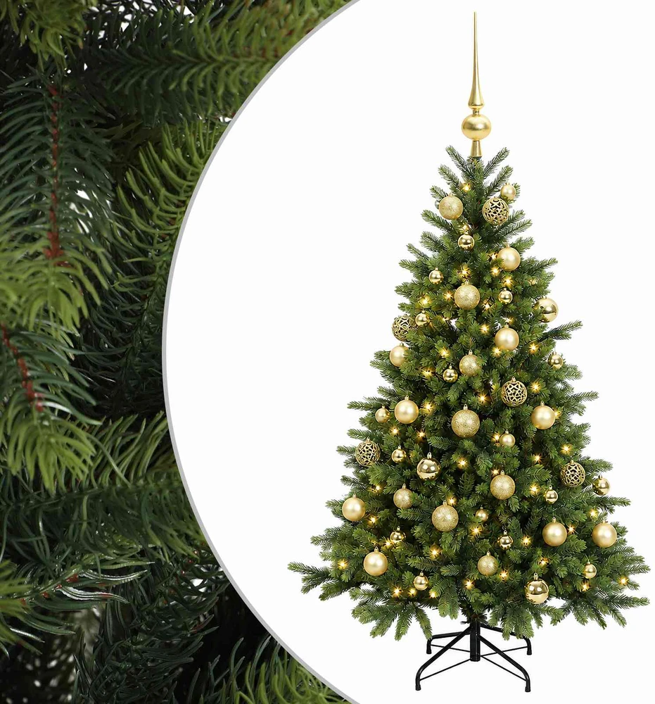 Dirbtinė kalėdinė eglutė su rutuliuku 150 cm 150 LED
