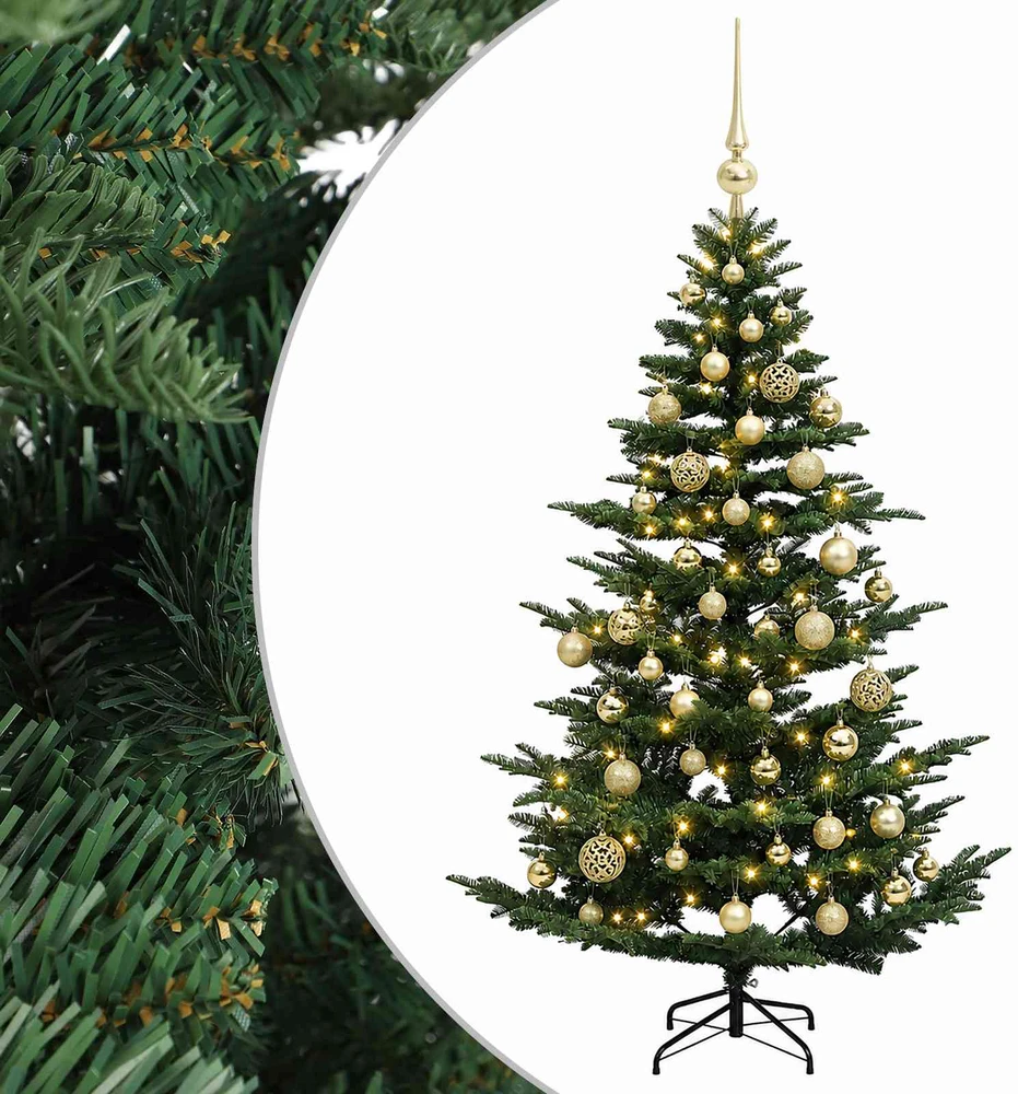 Dirbtinė kalėdinė eglutė su rutuliuku 150 cm 150 LED