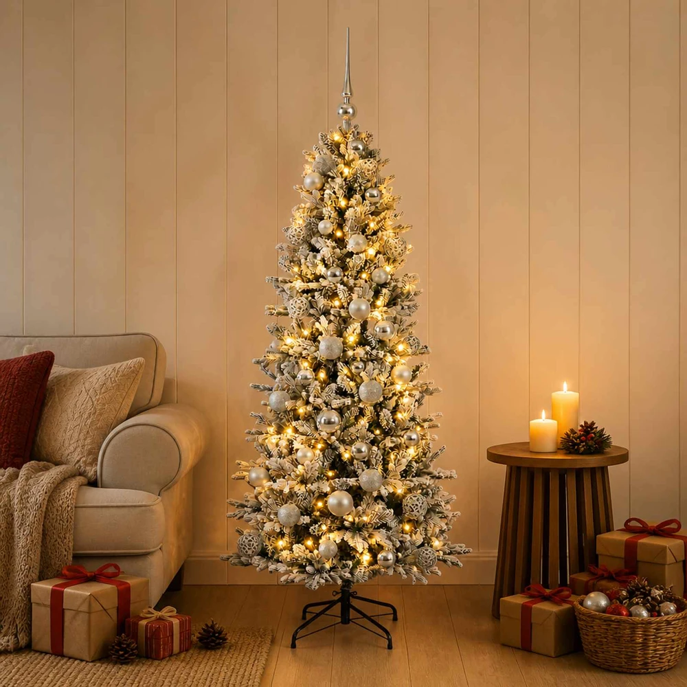 Dirbtinė kalėdinė eglutė su rutuliuku 150 cm 150 LED