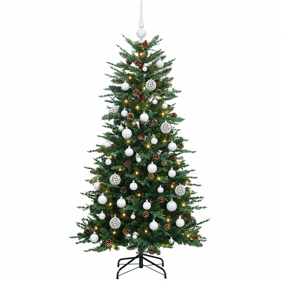 Dirbtinė kalėdinė eglutė su rutuliuku 150 cm 150 LED