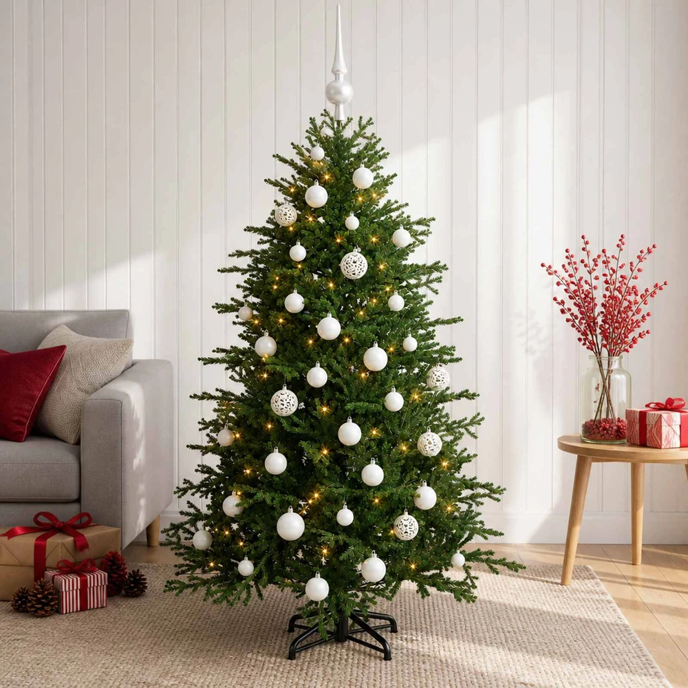 Dirbtinė kalėdinė eglutė su rutuliuku 150 cm 150 LED