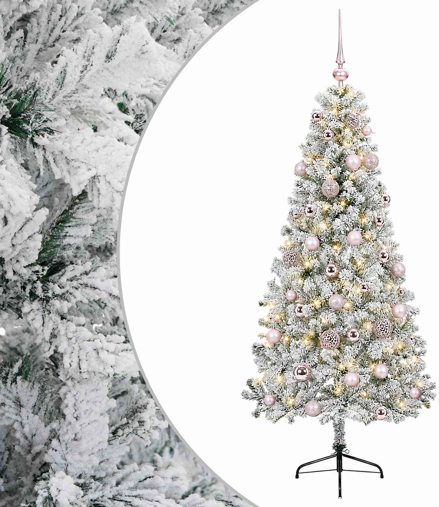 Dirbtinė kalėdinė eglutė su rutuliuku 150 cm 150 LED