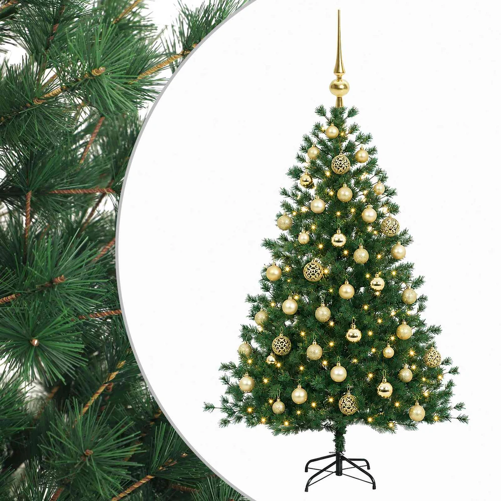 Dirbtinė kalėdinė eglutė su rutuliuku 150 cm 150 LED