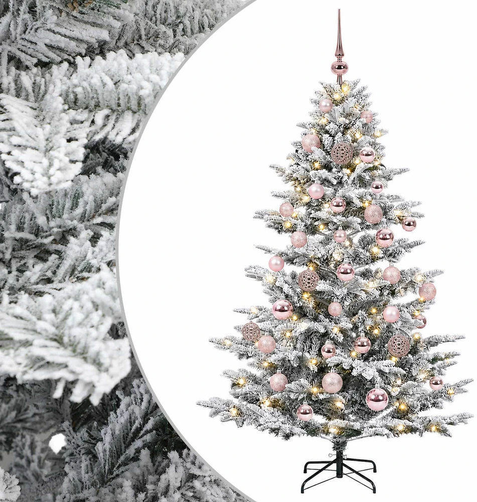 Dirbtinė kalėdinė eglutė su rutuliuku 150 cm 150 LED