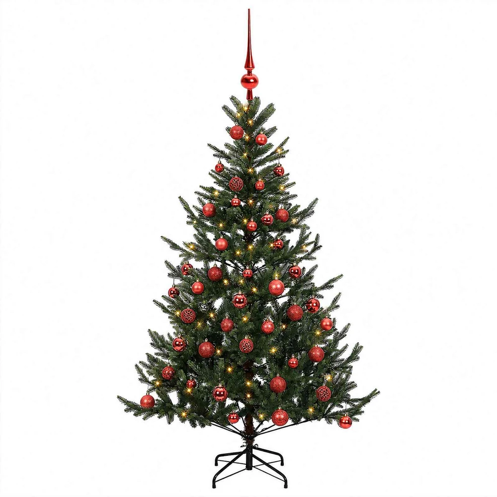 Dirbtinė kalėdinė eglutė su rutuliuku 150 cm 150 LED