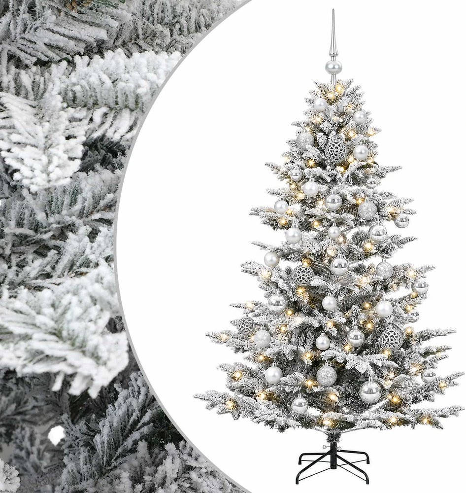 Dirbtinė kalėdinė eglutė su rutuliuku 150 cm 150 LED