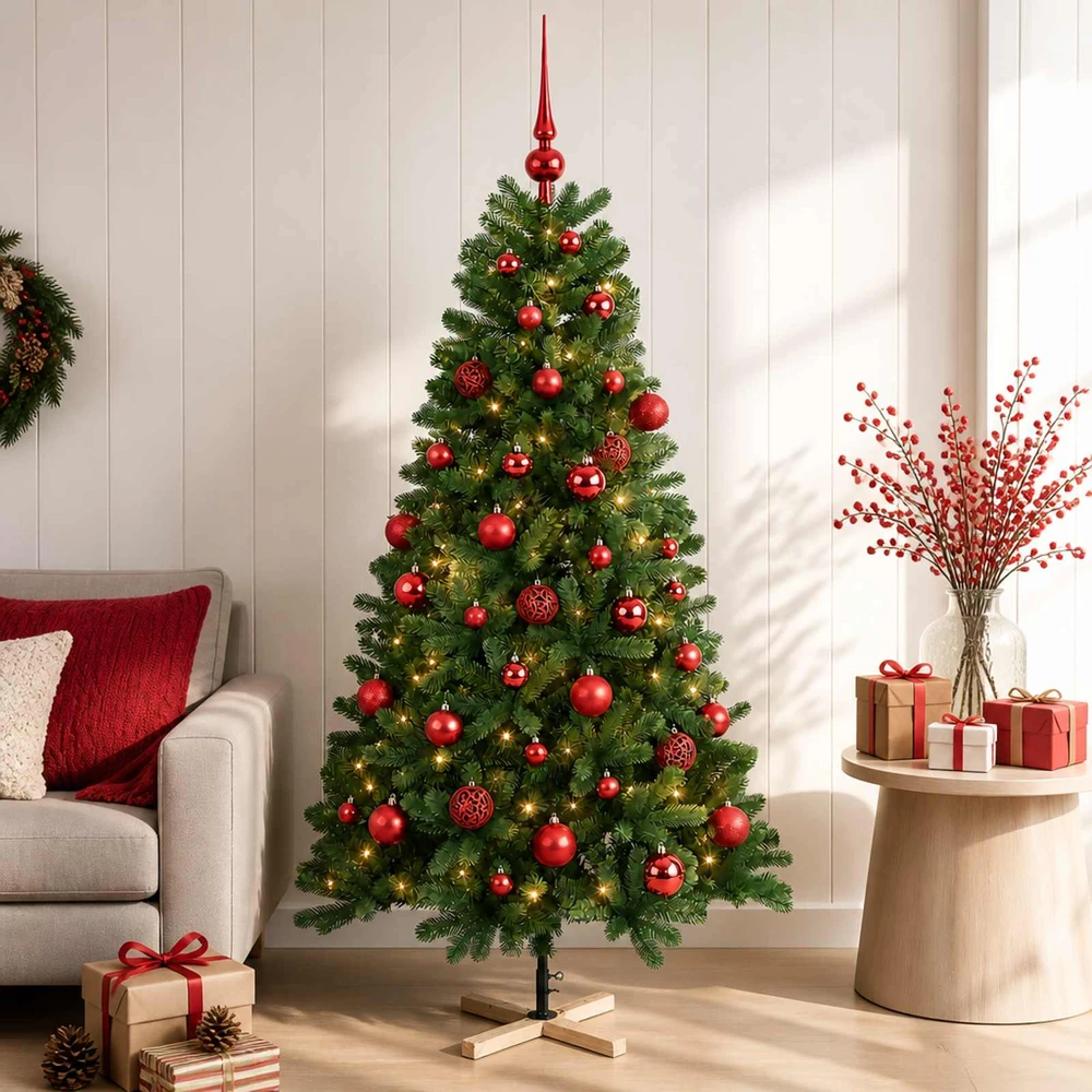 Dirbtinė kalėdinė eglutė su rutuliuku 150 cm 150 LED