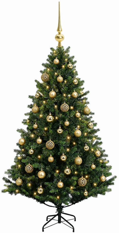 Dirbtinė kalėdinė eglutė su rutuliuku 150 cm 150 LED