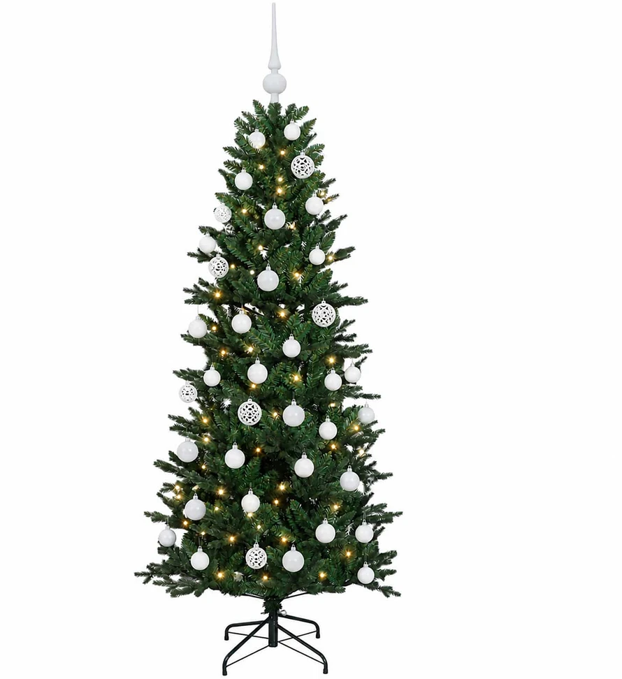 Dirbtinė kalėdinė eglutė su rutuliuku 150 cm 150 LED
