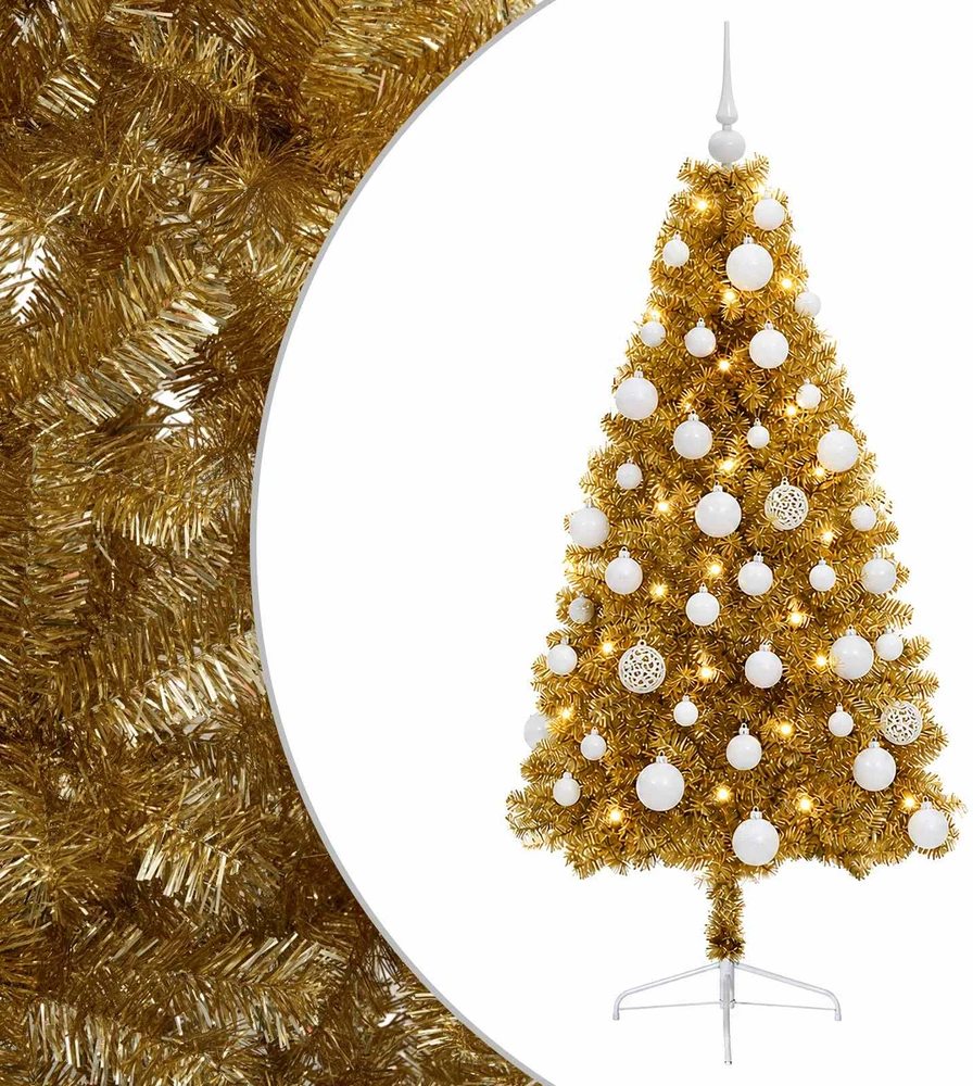 Dirbtinė kalėdinė eglutė su rutuliuku 150 cm 150 LED