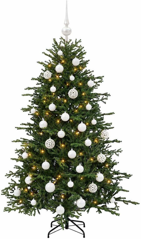 Dirbtinė kalėdinė eglutė su rutuliuku 150 cm 150 LED