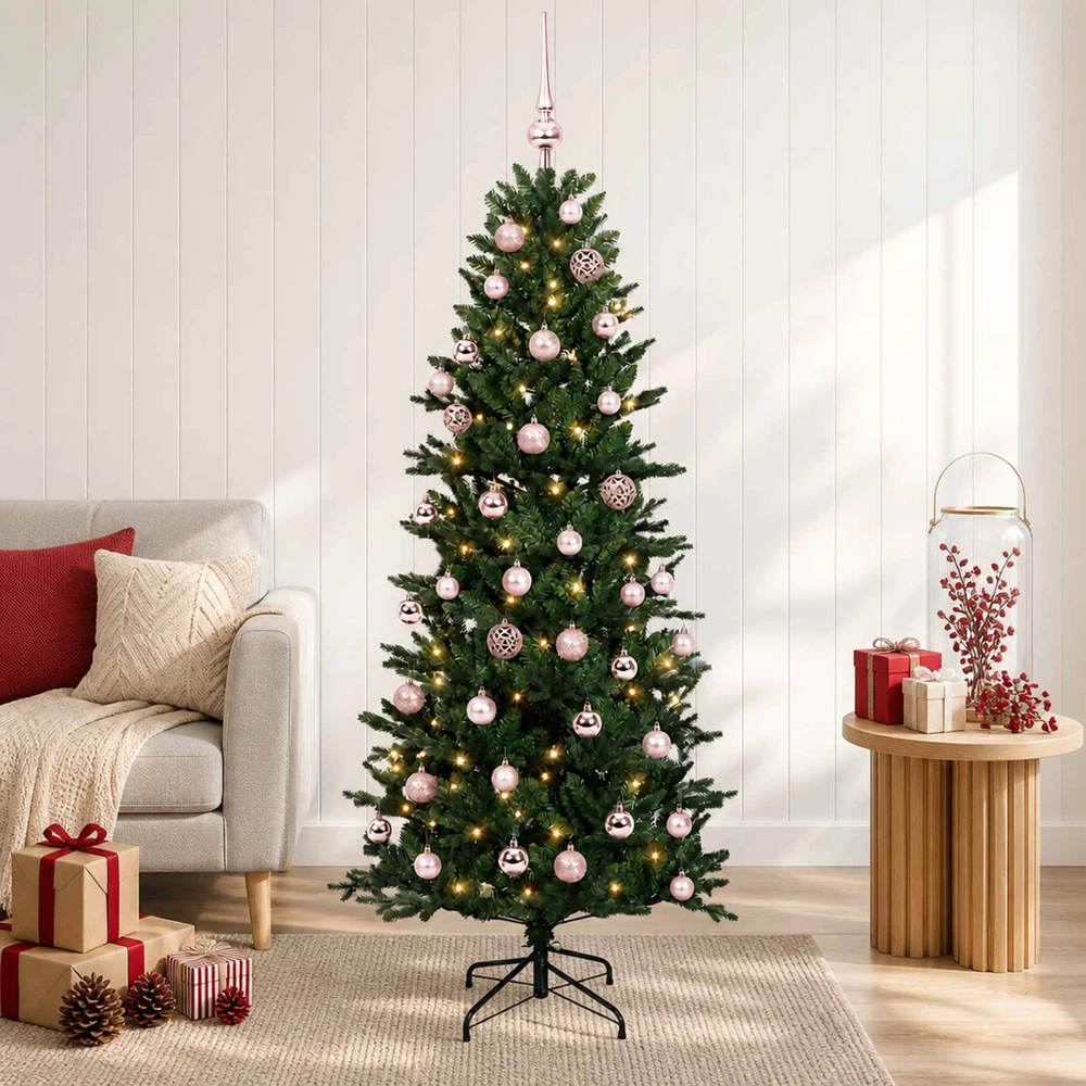 Dirbtinė kalėdinė eglutė su rutuliuku 150 cm 150 LED