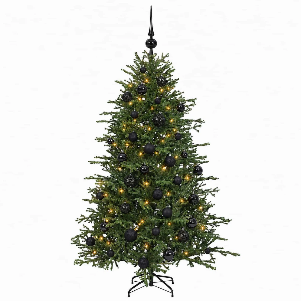 Dirbtinė kalėdinė eglutė su rutuliuku 150 cm 150 LED