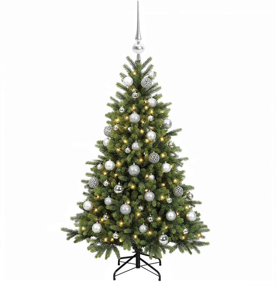 Dirbtinė kalėdinė eglutė su rutuliuku 150 cm 150 LED