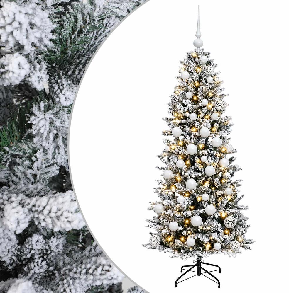Dirbtinė kalėdinė eglutė su rutuliuku 150 cm 150 LED
