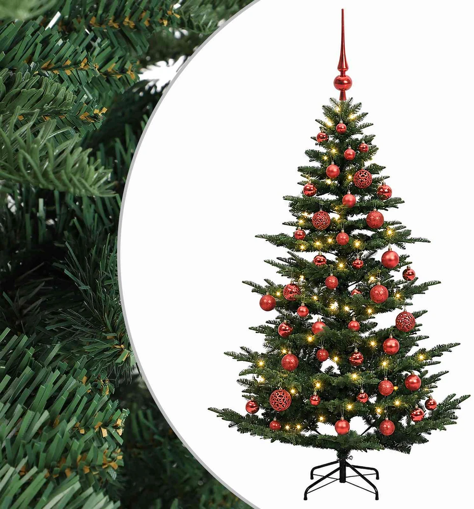 Dirbtinė kalėdinė eglutė su rutuliuku 150 cm 150 LED