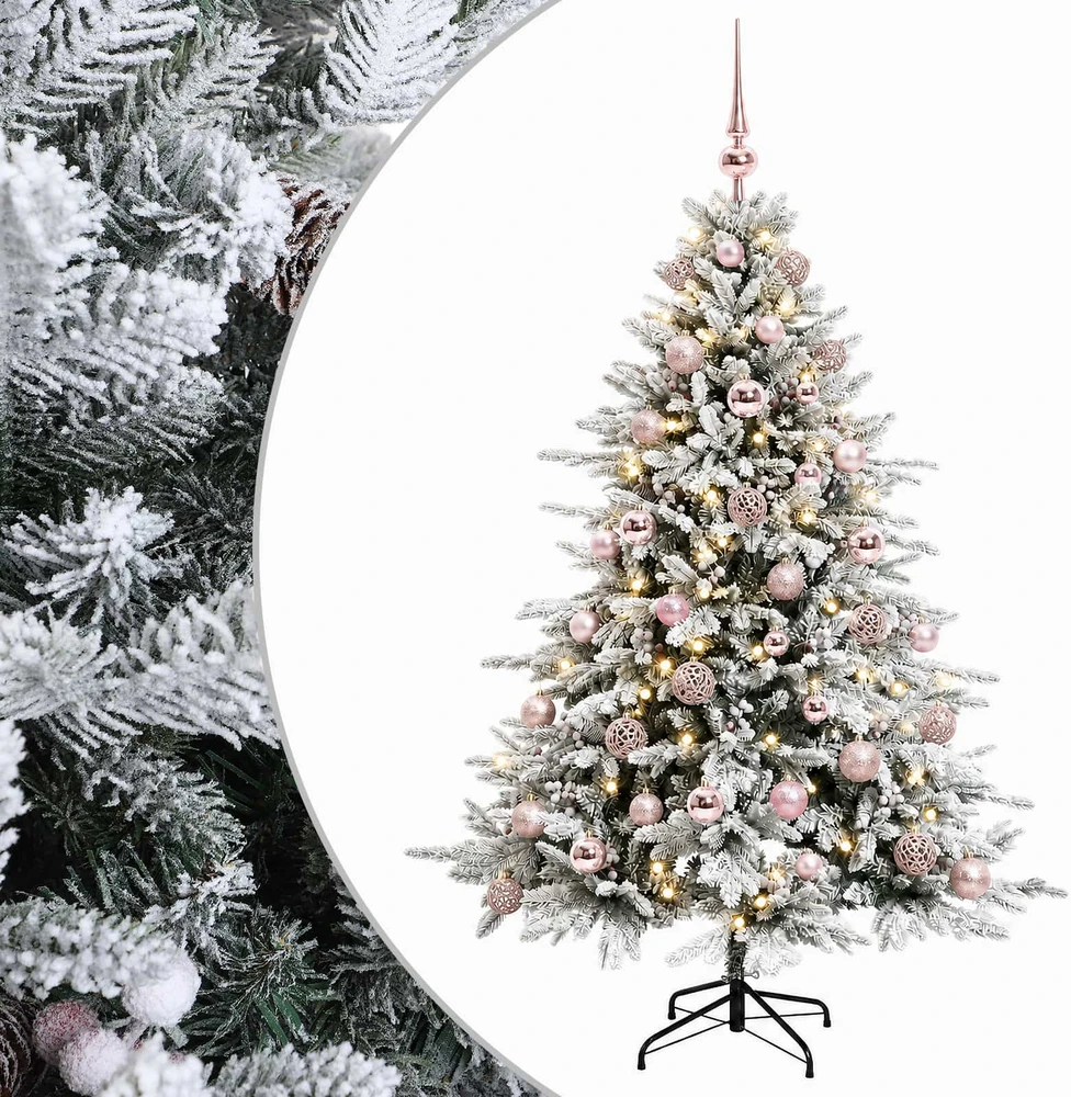 Dirbtinė kalėdinė eglutė su rutuliuku 150 cm 150 LED