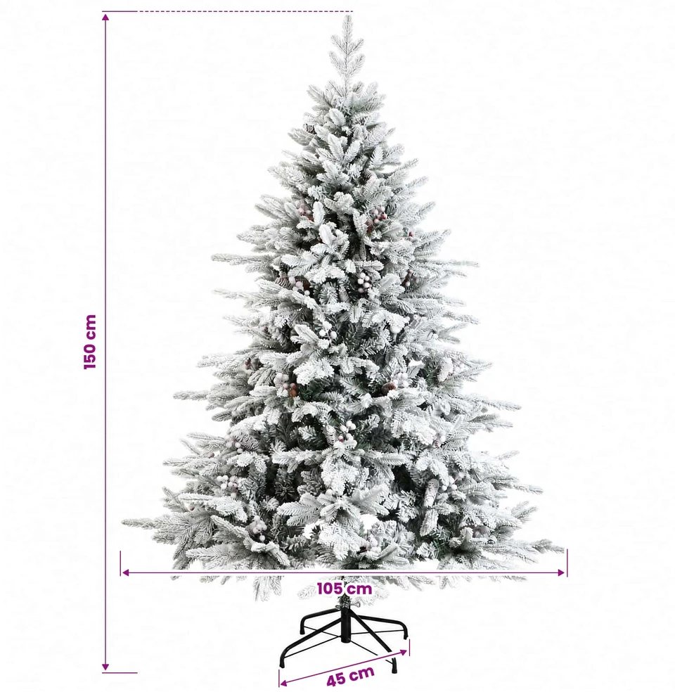 Dirbtinė kalėdinė eglutė su rutuliuku 150 cm 150 LED
