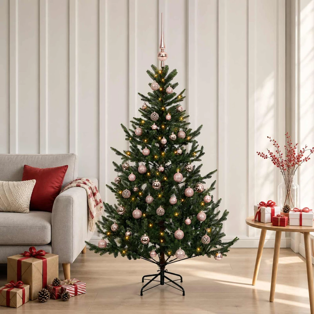 Dirbtinė kalėdinė eglutė su rutuliuku 150 cm 150 LED