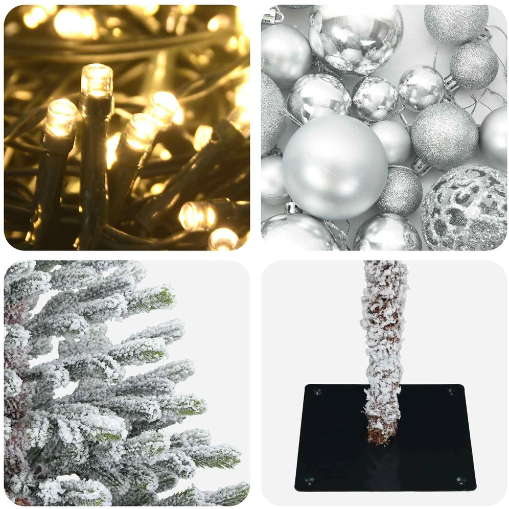 Dirbtinė kalėdinė eglutė su rutuliuku 150 cm 150 LED