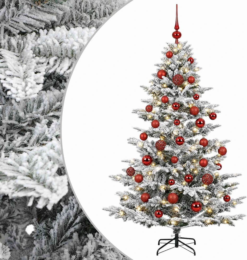 Dirbtinė kalėdinė eglutė su rutuliuku 150 cm 150 LED