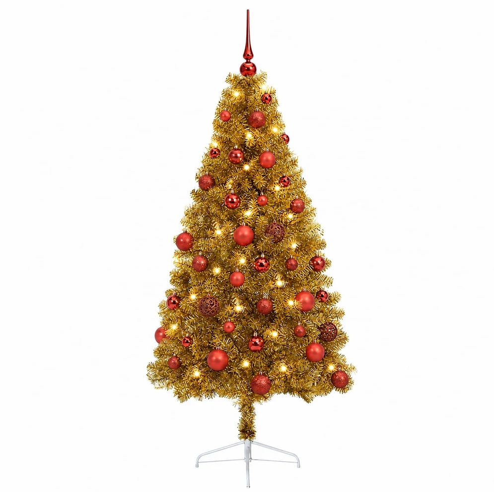Dirbtinė kalėdinė eglutė su rutuliuku 150 cm 150 LED