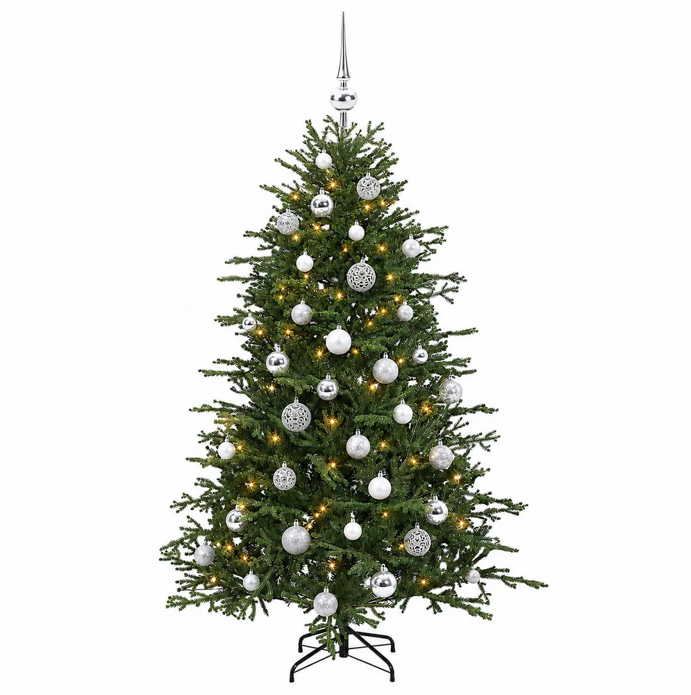Dirbtinė kalėdinė eglutė su rutuliuku 150 cm 150 LED
