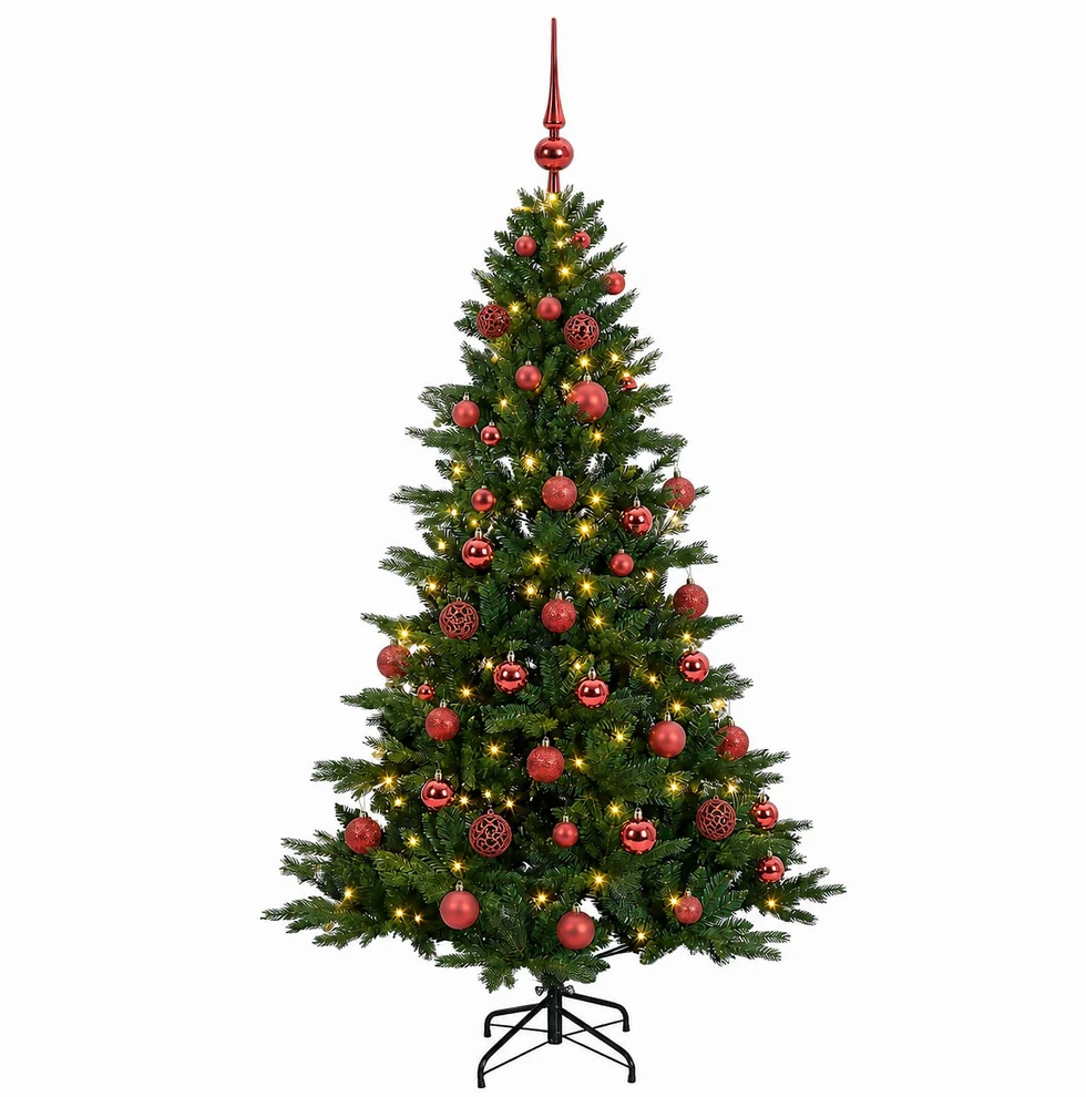 Dirbtinė kalėdinė eglutė su rutuliuku 150 cm 150 LED