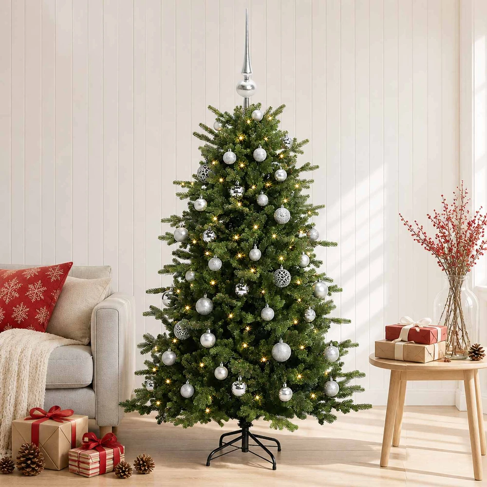 Dirbtinė kalėdinė eglutė su rutuliuku 150 cm 150 LED