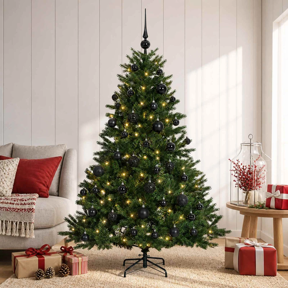 Dirbtinė kalėdinė eglutė su rutuliuku 150 cm 150 LED