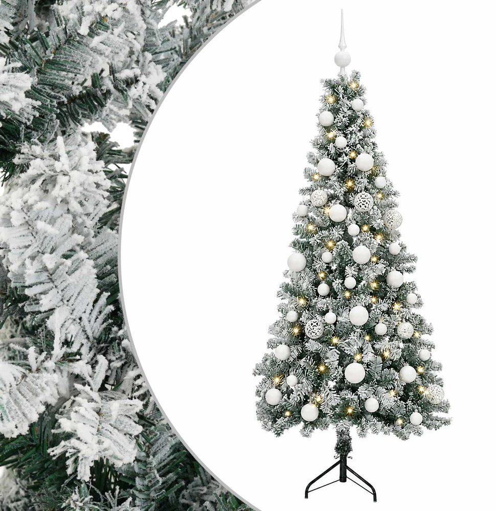 Dirbtinė kalėdinė eglutė su rutuliuku 150 cm 150 LED