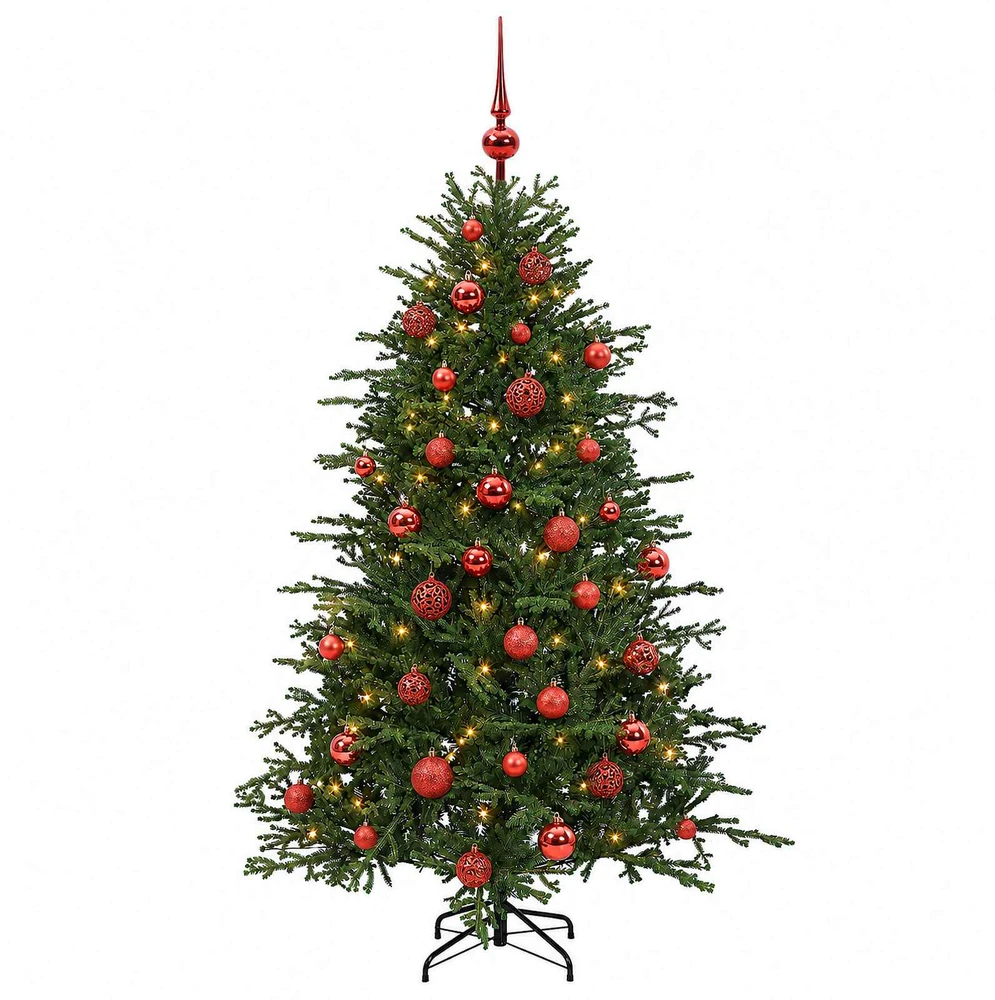 Dirbtinė kalėdinė eglutė su rutuliuku 150 cm 150 LED